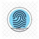 Identitat Fingerabdruck Biometrie Symbol