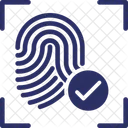 Identitat Und Korrekte Biometrische Identifikation Symbol