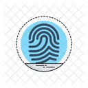 Identity Thumbprint Biometric Icon