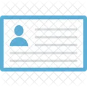 Identity Badge Identity Card Employee Card Icon