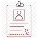 신분 증명서  아이콘
