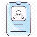 Id Card Identity Employee Card Icon