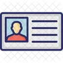 Identity Card Employee Card Business Card Icon