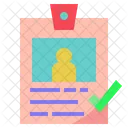Identity Membership Card Icon