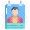 Artboard Male Icard Identity Card アイコン