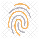 Identity Thumbprint Lock Icon