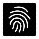 Identity Thumbprint Verification Icon