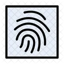 Identity Thumbprint Verification Icon