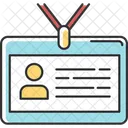 Identity pass card  Icon