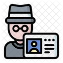 Identity Theft Badge Id Icon
