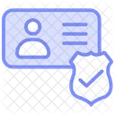 Identity Verification Duotone Line Icon Icon