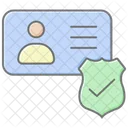 Identity Verification Lineal Color Icon Icon