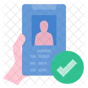 Identity Verification Verified Identity Icon