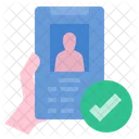 Identity Verification Verified Identity Icon