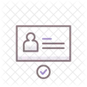 Landscape User Identity Card Icon