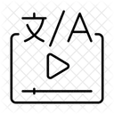 Idioma Video Tutorial Icon