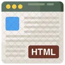 Pagina Fuente Codigo Fuente Html Icono