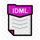 Datei IDML Dokument Symbol