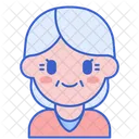 Mulher Idosa Velha Velha Icon