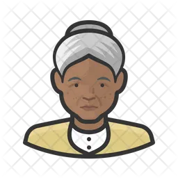 Idosa negra feminina  Ícone