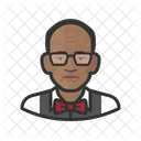 Idoso homem negro  Ícone
