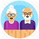 Idosos Idosos Casal De Idosos Ícone