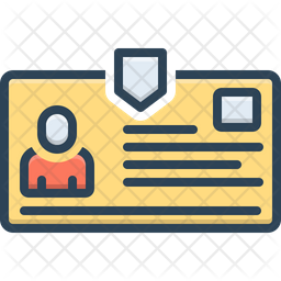 Ids Icon - Download in Colored Outline Style