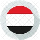 Iemen Bandeira Do Iemen Bandeira Circulada Pelo Iemen Icon