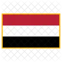 Iemen Bandeira Pais Ícone