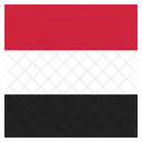 Iemen Bandeira Ícone