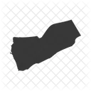 Iemen Pais Bandeira Ícone