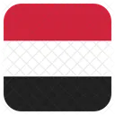 Iemen Bandeira Ícone