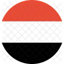 Iemen Bandeira Pais Ícone