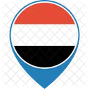 Iemen Bandeira Mundo Ícone