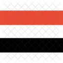Iemen Bandeira Mundo Ícone