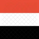 Iemen Bandeira Mundo Ícone