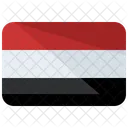 Iemen Bandeira Pais Ícone