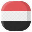 Iemen Bandeira Pais Ícone