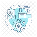 Industrial Electricity Electrification Icon