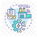 Industrial Electricity Electrification Icon