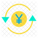 Ienes Moeda Troca De Dinheiro Ícone