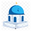 Iglesia con cúpula azul  Icono