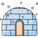 House Building Winter Icon