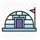 Winter House Ice Icon