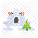 Ice Shelter Igloo House Winter Shelter Icon