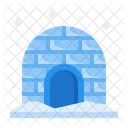 Iglu Inverno Casa Ícone