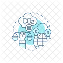 Conceptos De Pantalla De La Aplicacion De Ajuste Del Borde De Carbono Icon