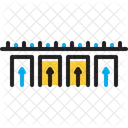 Igualmente Uniformemente Homogeneamente Icono