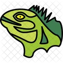 Iguana Animal Green Icon