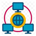 WAN Netzwerk LAN Symbol